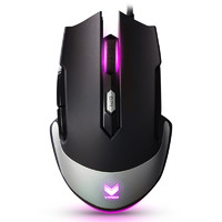 RAPOO 雷柏 V310 有线 鼠标 8200DPI RGB 黑色