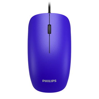 PHILIPS 飞利浦 SPK7214 有线鼠标 1600DPI 蓝色