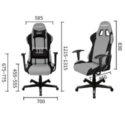 DXRACER 迪锐克斯 F01 电竞椅 灰黑色