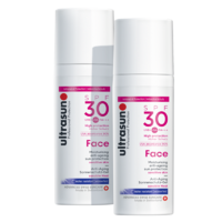 ultrasun 优佳 敏肌面部防晒霜女隔离防晒乳小粉瓶SPF30PA+++50ml*2