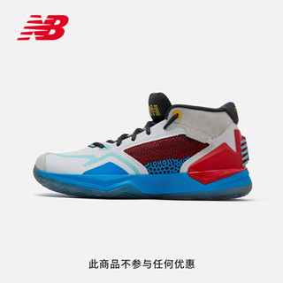 New Balance NB官方正品21新款男鞋KLS系列BBKLSBL1运动鞋篮球鞋（44、白色/浅灰/红色 BBKLSBL1）