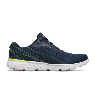 SKECHERS 斯凯奇 Go Run 400 男子跑鞋 661017-NVLM 海军蓝/柠檬色 39.5