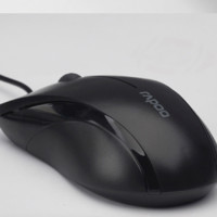 RAPOO 雷柏 N1200 有线鼠标 办公鼠标  电脑鼠标 黑色