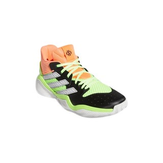 adidas 阿迪达斯 Harden Stepback 男子篮球鞋 EF9890 标志绿/1号黑色/珊瑚粉/亮白 48.5