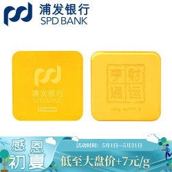 SPD BANK 浦发银行 浦发银行 足金金条 100g Au999.9