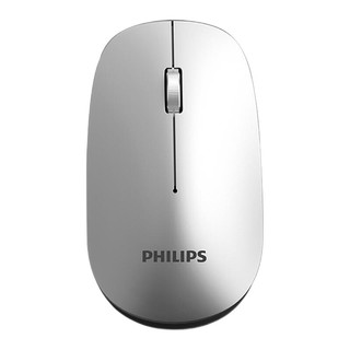 PHILIPS 飞利浦 SPK7355 充电版 2.4G蓝牙 双模无线鼠标 1600DPI 金属灰