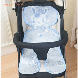 pepperbear（泡椒熊）婴儿凉席婴儿车冰丝凉席夏季两用凉席坐垫婴儿床推车安全座椅通用席子