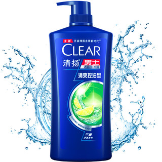 CLEAR 清扬 男士去屑洗发露 清爽控油型 1kg