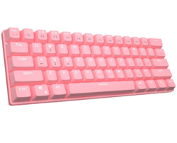 MageGee MK Mini 机械键盘 61键 青轴 粉色