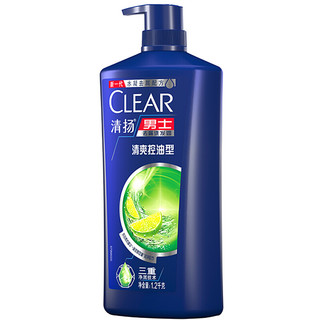 CLEAR 清扬 男士去屑洗发露 清爽控油型 1.2kg