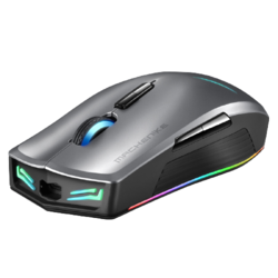 MACHENIKE 机械师 M7 精英版 2.4G蓝牙 双模无线鼠标 16000DPI RGB 灰色