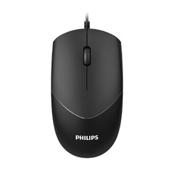 PHILIPS 飞利浦 电脑鼠标有线家用笔记本台式电脑商务办公专用游戏电竞鼠标