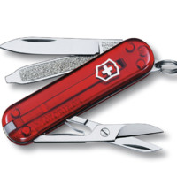 VICTORINOX 维氏 0.6223.T 典范多功能瑞士军刀 58mm 7种功能 透明红色