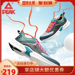 PEAK 匹克 匹克运动鞋男轻弹跑步鞋夏季网面休闲透气男鞋轻便软底减震跑鞋