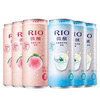 RIO 锐澳 锐澳（RIO）洋酒 鸡尾酒 预调酒 乳酸菌+白桃味330ml*6