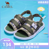 CAMEL 骆驼 骆驼童鞋2019夏季新款儿童凉鞋男童休闲迷彩透气布面中大童鞋子