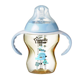 tommee tippee 汤美星 新生儿奶瓶 260ml 配手柄+中流量奶嘴