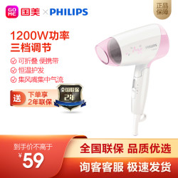 PHILIPS 飞利浦 飞利浦吹风机电吹风家用负离子吹风筒1600瓦HP8120/05 HP8120/05 1600瓦