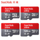 SanDisk 闪迪 闪迪16g/32g/64g/128g手机高速内存卡micro SD卡存储卡 行车记录仪 TF卡监控卡 套餐三：内存卡+TF卡器2.0 32GB
