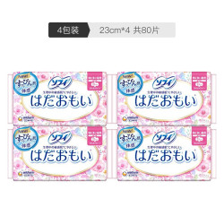 unicharm 尤妮佳 苏菲温柔肌量多日用护翼卫生巾 230mm 20片 4件装