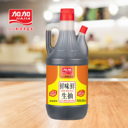 加加鲜味鲜生抽大豆酿造酱油大瓶家庭装鲜味鲜生抽800ml2瓶