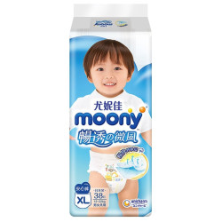 moony 尤妮佳 畅透系列 婴儿拉拉裤 XL38