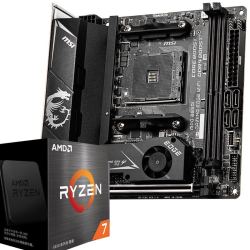 MSI 微星 微星(MSI)MPG B550I GAMING EDGE WIFI刀锋板电脑主板+AMD 锐龙7 5800X 处理器 板U套装/主板CPU套装