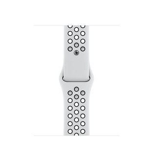 Apple 苹果 Watch Nike Series 6 智能手表 44mm GPS+蜂窝网络 银色铝金属表壳 白金配黑色Nike运动表带 (GPS、血氧)