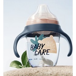babycare 宝宝吸管学饮杯 210ml 双杯盖 带重力球