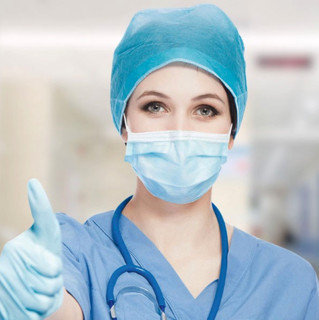 ZSEN 中森医疗 一次性医用外科口罩 30片 蓝色