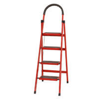 古雷诺斯 N601-01 家用折叠梯子 红色 三步