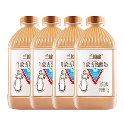 兰格格 蒙古熟酸奶 风味发酵乳 210克x12瓶