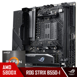 ASUS 华硕 玩家国度ROG STRIX B550-I GAMING主板+AMD 锐龙r7 (R7)5800X CPU处理器 板U套装 CPU主板套装