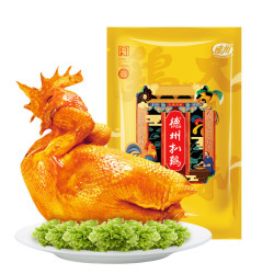 DEZHOU 德州 正宗德州扒鸡特产中式熟食礼品五香味保鲜童子鸡600g