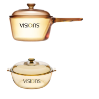 VISIONS 康宁 VSP15 锅具2件套(玻璃、琥珀色)