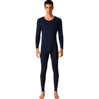 Hodo Men 红豆男装 男士秋衣秋裤保暖套装 N591 藏青 165/90