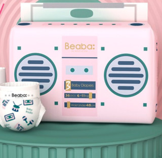 Beaba: 碧芭宝贝 BabyRadio系列 纸尿裤 M36片