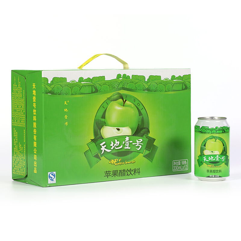 天地壹号 苹果醋饮料 330ml*12罐