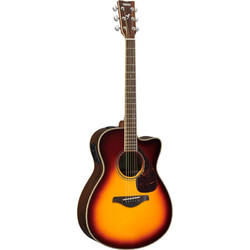 YAMAHA 雅马哈 FGX800CVN 北美型号单板电箱民谣吉他 复古色面单木吉他41英寸