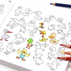儿童简笔画10000例 3-6岁幼儿园大中小班宝宝学画画书培养孩子专注力动手创造能力逻