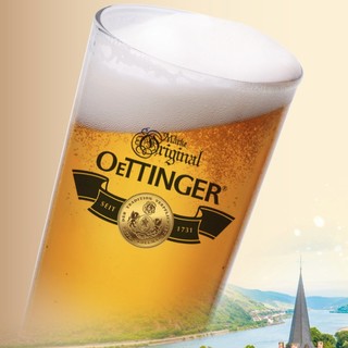 OETTINGER 奥丁格 大麦 清爽型 黄啤酒 500ml*24听