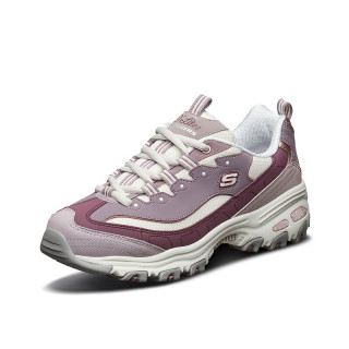 SKECHERS 斯凯奇 D'lites 1.0 女子休闲运动鞋 13143/PRW 紫色/白色 36.5