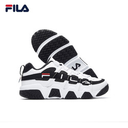 FILA 斐乐 FILA斐乐官方篮球鞋男2020秋新款休闲鞋复古运动鞋低帮球鞋突破者商场同款斐乐白/黑-WB 40.5