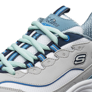 SKECHERS 斯凯奇 D'lites 1.0 女子休闲运动鞋 13143/GYBL 灰色/蓝色 35.5