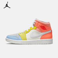 NIKE 耐克 AJ1 女子 AIR JORDAN 1 MID 运动鞋 DJ6908 DJ6908-100