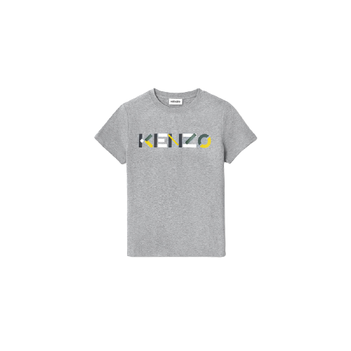 KENZO 凯卓 2021春夏系列 女士圆领短袖T恤 FB52TS8404SA 鸽子灰色 S