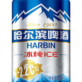 HARBIN 哈尔滨啤酒 冰纯 ice啤酒 330ml*24听