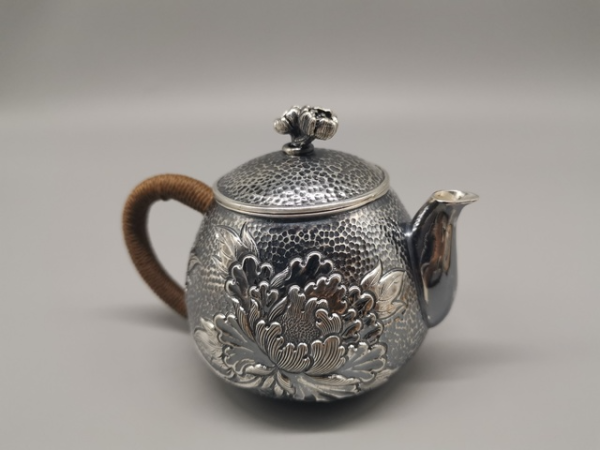 纯银泡茶壶纯银急需泡茶壶手工银壶克重190克200毫升纯银999