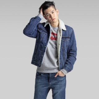 Levi's 李维斯 男士牛仔夹克 21195-0001 牛仔色 S