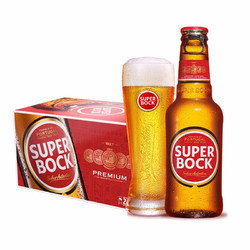 SUPER BOCK 超级波克 SuperBock）经典黄啤 进口啤酒整箱250ml*24瓶 葡萄牙原装